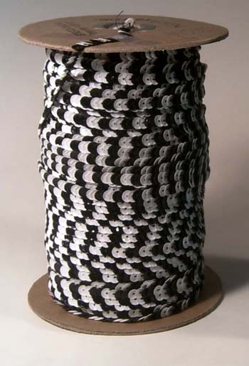 1 soros 6 mm elasztikus kétszínű csésze flitter